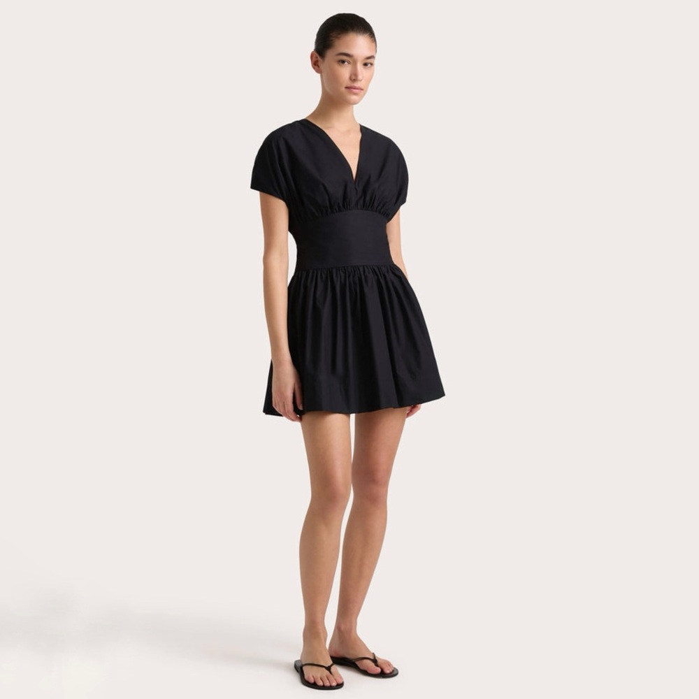 Faithfull the Brand Auve Black Mini Dress 4